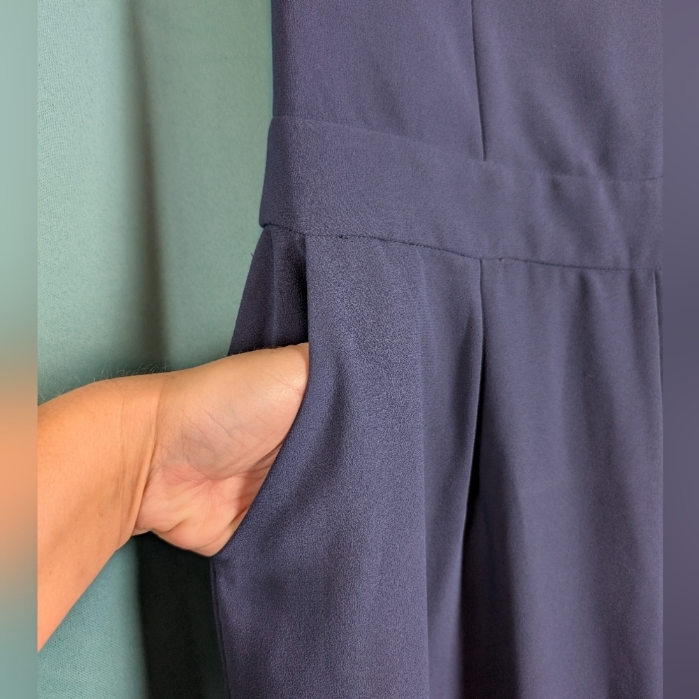 Sam Edelman Strapless Wide-leg Jumpsuitβ Size 12 NWT. - Picture 4 of 8